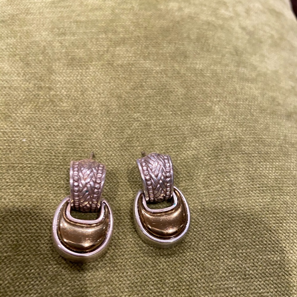 Brighton 2 tone earrings